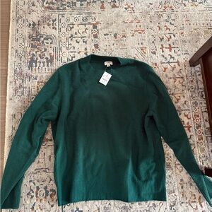 Jcrew Green Sweater